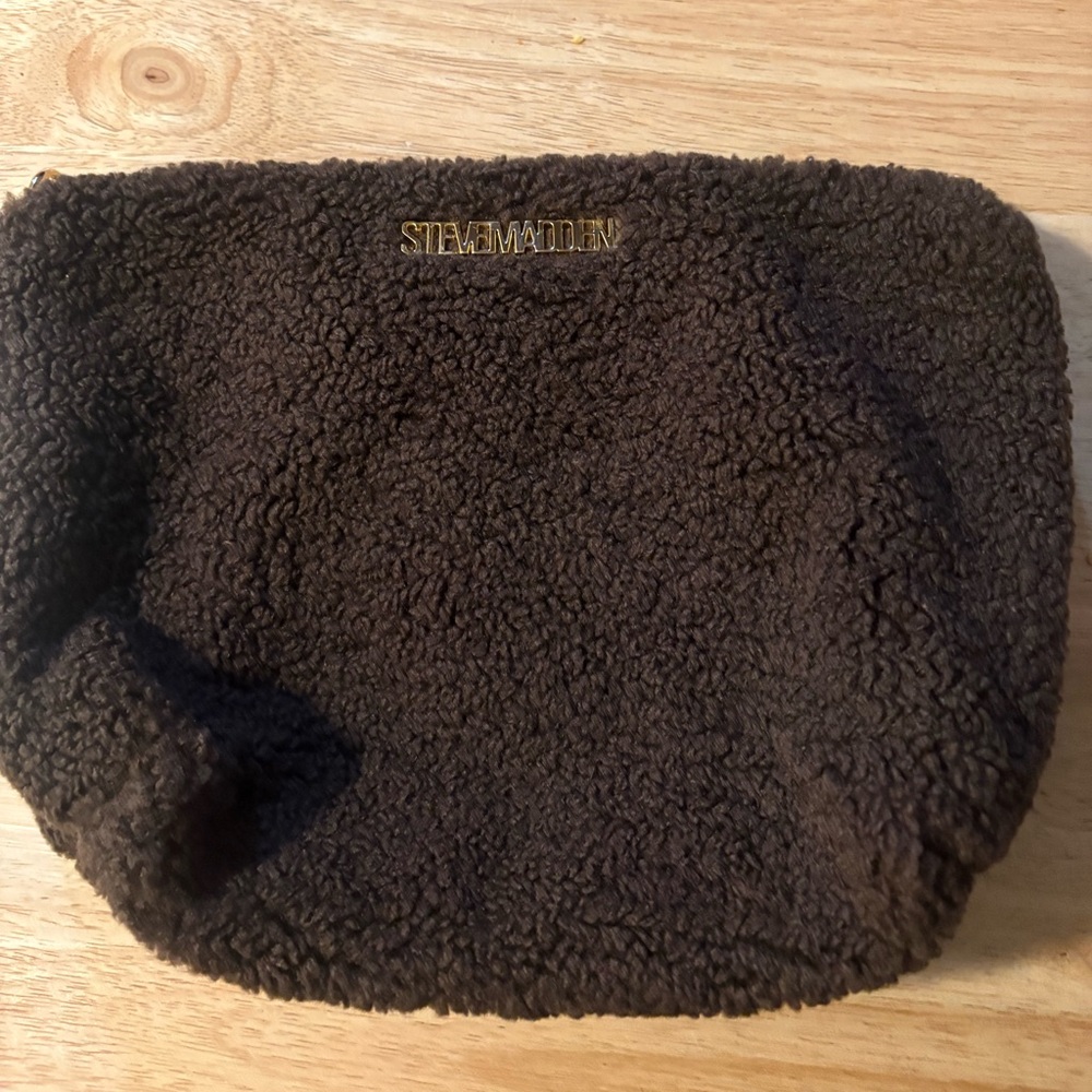 Steve Madden Dark Brown Wool Purse